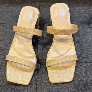Calvin Klein Women's Beige Mules